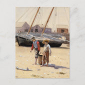 Winslow Homer mand van Clams Briefkaart (Voorkant)