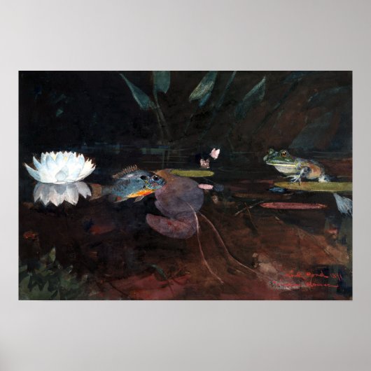 Winslow Homer Mink Pond Poster (Voorkant)