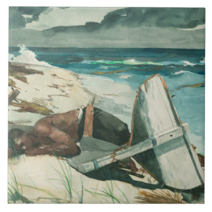 Winslow Homer - Na de orkaan, Bahama's Tegeltje