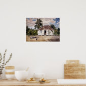 Winslow Homer Native Huts, Nassau Poster (Keuken)