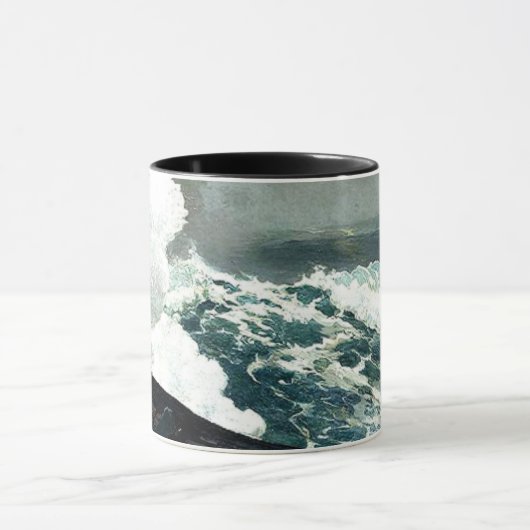 Winslow Homer - Noreaster, beroemd schilderij, Mok (Midden)