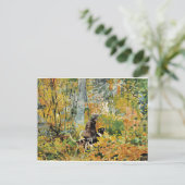 Winslow Homer - Op het spoor, mooi kunstschilderij Briefkaart (Staand voorkant)