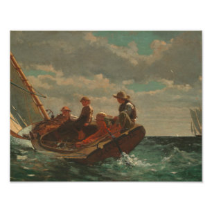 Winslow Homer - Opbroeden (een eerlijke wind) Foto Afdruk