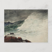 Winslow Homer - Prout's Neck, Breaking Wave Briefkaart (Voorkant)