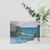 Winslow Homer - Rocky Shore, Bermuda Briefkaart (Staand voorkant)