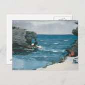 Winslow Homer - Rocky Shore, Bermuda Briefkaart (Voorkant / Achterkant)