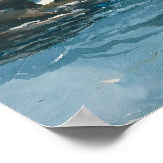 Winslow Homer - Rocky Shore, Bermuda Poster (Hoek)