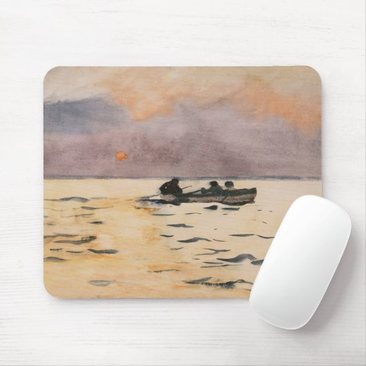 Winslow Homer - Rowing Home Muismat (Met muis)