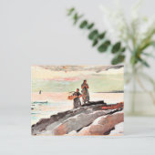 Winslow Homer - Saco Bay, beroemd schilderij Briefkaart (Staand voorkant)