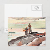 Winslow Homer - Saco Bay, beroemd schilderij Briefkaart (Voorkant / Achterkant)