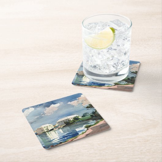 Winslow Homer, Salt Kettle, Bermuda Kartonnen Onderzetters (Insitu)