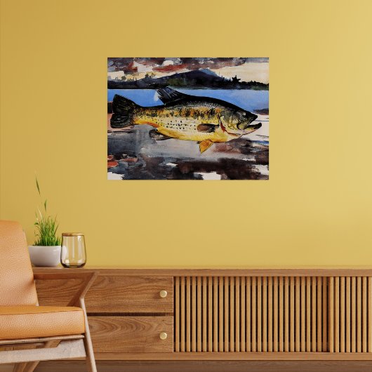 Winslow Homer-schilderij, Bass Poster (Woonkamer 2)