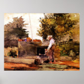 Winslow Homer schilderij, bij The Well Poster (Voorkant)