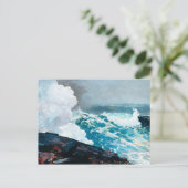 Winslow Homer schilderij, Northeaster, 1895 Briefkaart (Staand voorkant)