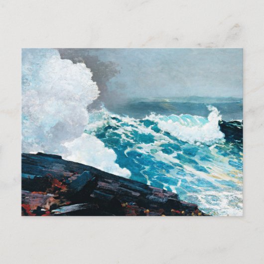 Winslow Homer schilderij, Northeaster, 1895 Briefkaart (Voorkant)