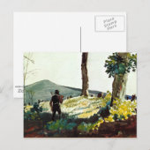 Winslow Homer schilderij, The Pioneer Briefkaart (Voorkant / Achterkant)