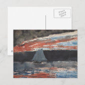 Winslow Homer - Schooner op Sunset Briefkaart (Voorkant / Achterkant)