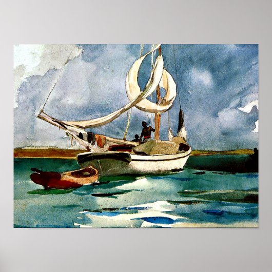 Winslow Homer - Sloop, Bermuda Poster (Voorkant)