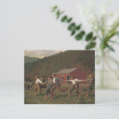 Winslow Homer Snap the Whip Briefkaart (Staand voorkant)