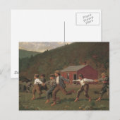 Winslow Homer Snap the Whip Briefkaart (Voorkant / Achterkant)