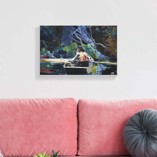 Winslow Homer The Adirondack Guide Canvas Afdruk (Insitu (Woonkamer))