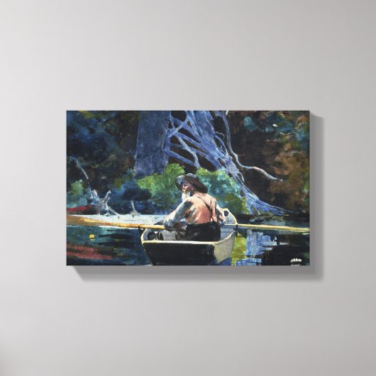 Winslow Homer The Adirondack Guide Canvas Afdruk (Voorkant)