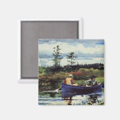 Winslow Homer: The Blue Boat, 1892, kunstwerk Magneet (Voorkant / Achterkant)