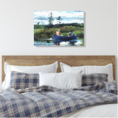Winslow Homer the Blue Boat Canvas Afdruk (Insitu (Slaapkamer))