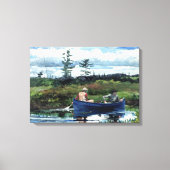 Winslow Homer the Blue Boat Canvas Afdruk (Voorkant)
