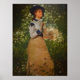  Winslow Homer the Butterfly Girl Poster