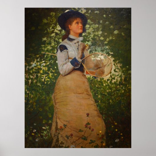  Winslow Homer the Butterfly Girl Poster (Voorkant)