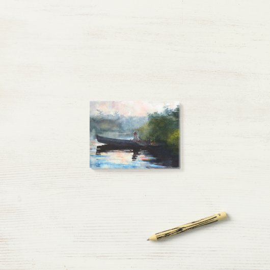 Winslow Homer The End of the Day, Adirondacks Post-it® Notes (Op bureau)