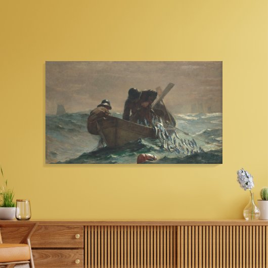  Winslow Homer the Herring Net Canvas Afdruk (Insitu (Woonkamer))