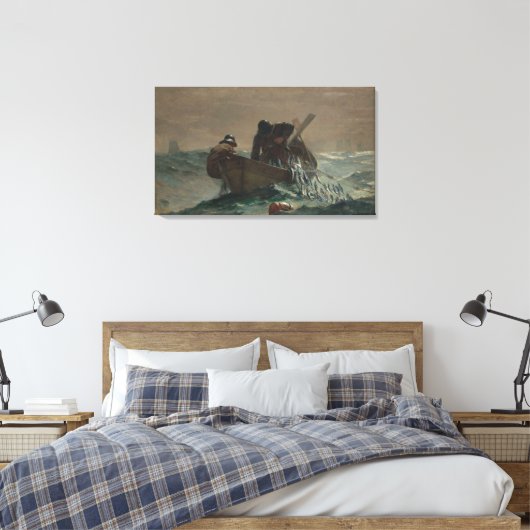 Winslow Homer the Herring Net Canvas Afdruk (Insitu (Slaapkamer))