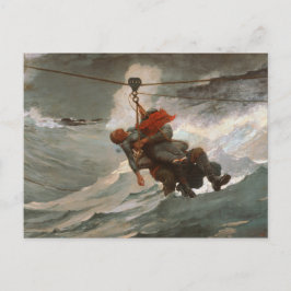  winslow Homer the Life Line Briefkaart