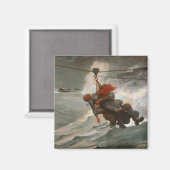  winslow Homer the Life Line Magneet (Voorkant / Achterkant)
