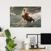 winslow Homer the Life Line Poster (Thuiskantoor)