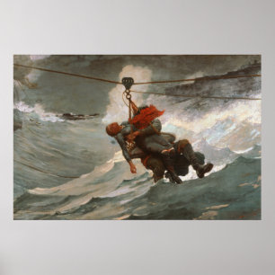  winslow Homer the Life Line Poster