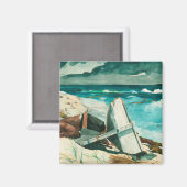 Winslow Homer tras el huracan bahamas Magneet (Voorkant / Achterkant)
