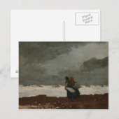 Winslow Homer - Twee cijfers van het Zee Briefkaart (Voorkant / Achterkant)