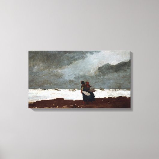 Winslow Homer Two Figures van het Zee Canvas Afdruk (Voorkant)
