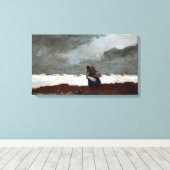 Winslow Homer Two Figures van het Zee Canvas Afdruk (Insitu (Houten vloer))