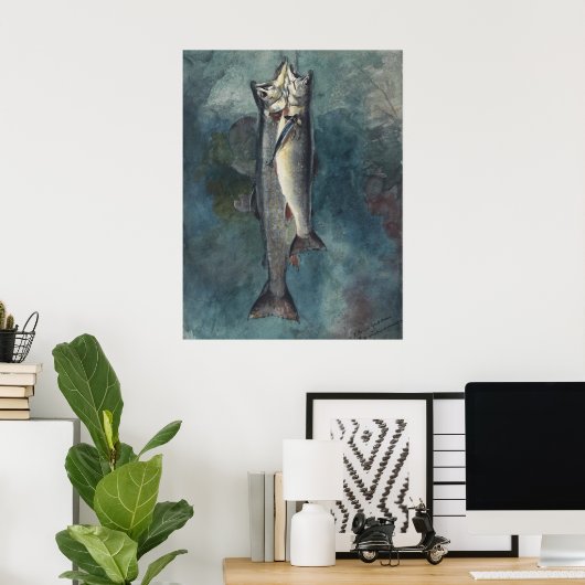  Winslow Homer Two Trout Briefkaart Poster (Thuiskantoor)