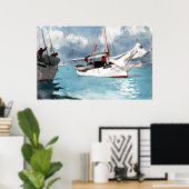Winslow Homer Vist Boats, Key West Poster (Thuiskantoor)
