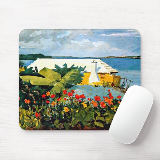 Winslow Homer: Vloertuin en Bungalow Muismat (Met muis)