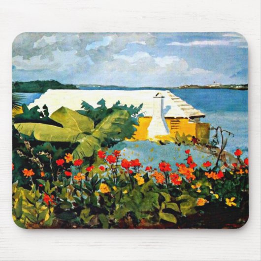 Winslow Homer: Vloertuin en Bungalow Muismat (Voorkant)