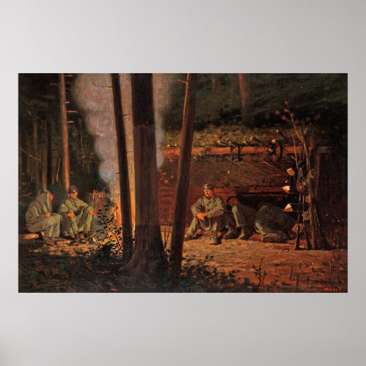 Winslow Homer - Voor Yorktown Poster (Voorkant)