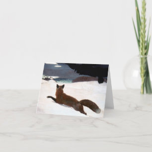 WINSLOW HOMER: VOSSEJACHT, 1893 FEESTDAGEN KAART