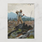 Winslow Homer  Waterverf Gids Woodsman Briefkaart (Voorkant)