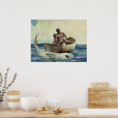  Winslow Homer Waterverf Shark Vist Poster (Keuken)